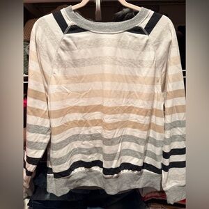 Old Navy Striped Pullover Sweatshirt